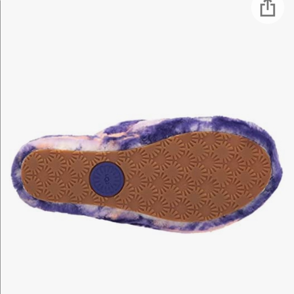 UGG Fluff Yeah fluffy slide in violet marble - Picture 8 of 12